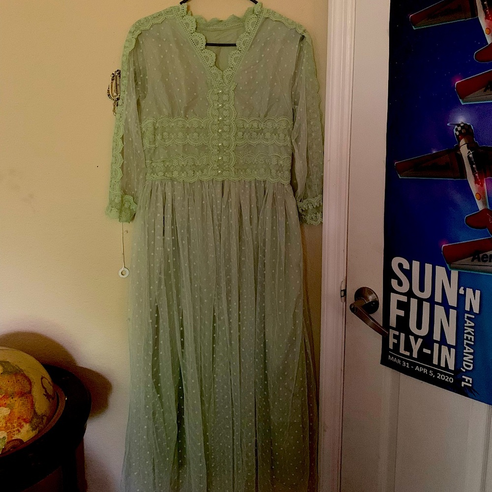 SHEIN Pastel Mint Dress- Princesscore